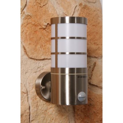 Massive 16334/47/10 - Outdoor wall light with a sensor CALGARY 1xE27/14W IP44