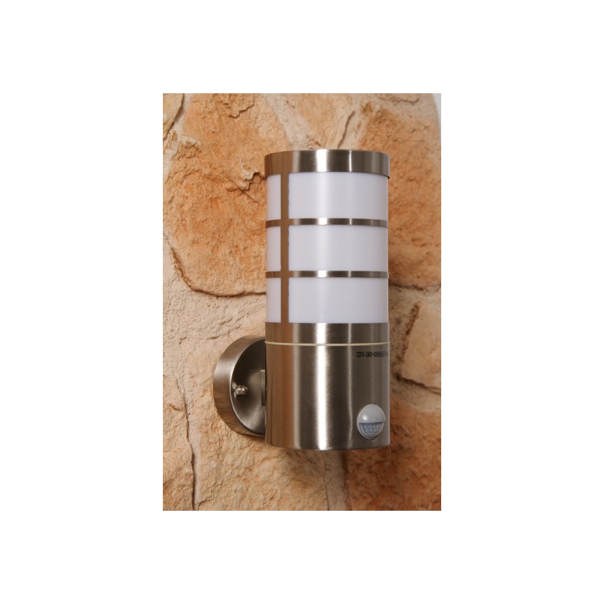 Massive 16334/47/10 - Outdoor wall light with a sensor CALGARY 1xE27/14W IP44