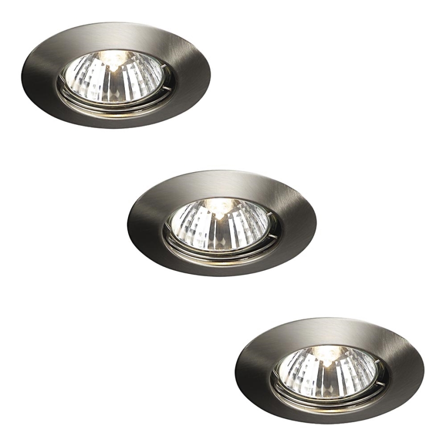 Massive 59393/17/10 - SET 3x Bathroom recessed light ALPHA 1xGU10/50W/230V IP23