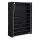 MATIS Fabric Storage Wardrobe with Shelves, 100 x 162 cm — Black