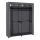 MATIS Fabric Storage Wardrobe with Shelves and Hanging Rail 140x174 cm Gray