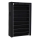 MATIS Fabric Wardrobe with Shelves, 88 x 160 cm, Black