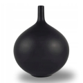 Matte Black Ceramic Vase, 24 cm