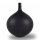 Matte Black Ceramic Vase, 24 cm