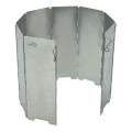 Matte Chrome Stove Windscreen, 24x67 cm