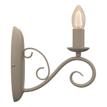 MAURO Wall Light 1xE14/15W/230V, Beige