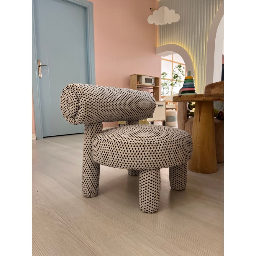 MAVI Children's Armchair, Beige/Black