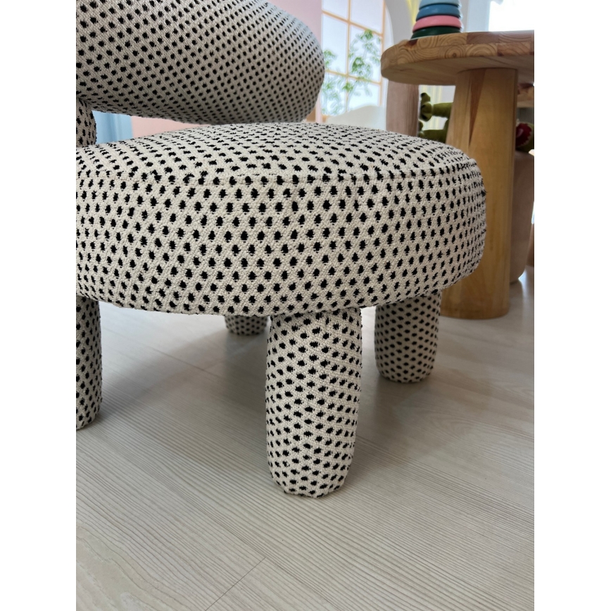 MAVI Children's Armchair, Beige/Black