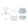 Maxi-Cosi - Accessory set for dining chair NESTA 6m+ blue