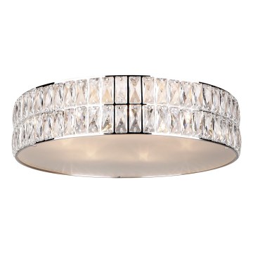 MAXLIGHT C0122 - Ceiling light DIAMANTE 6xG9/42W/230V d. 46 cm shiny chrome