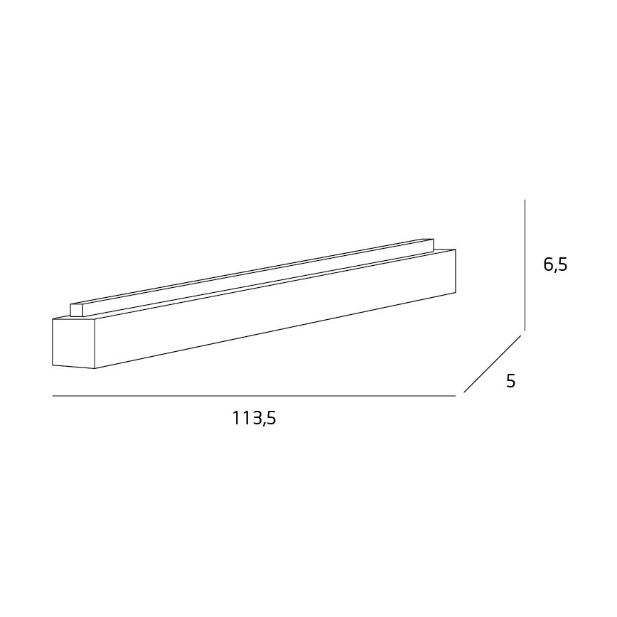 MAXLIGHT C0125D - LED Dimmable ceiling light LINEAR LED/36W/230V 113,5 cm white