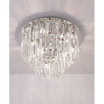 MAXLIGHT C0136 - Ceiling light MONACO 9xG9/40W/230V d. 42 cm shiny chrome