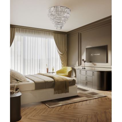MAXLIGHT C0137 - Ceiling light MONACO 15xG9/40W/230V d. 60 cm shiny chrome