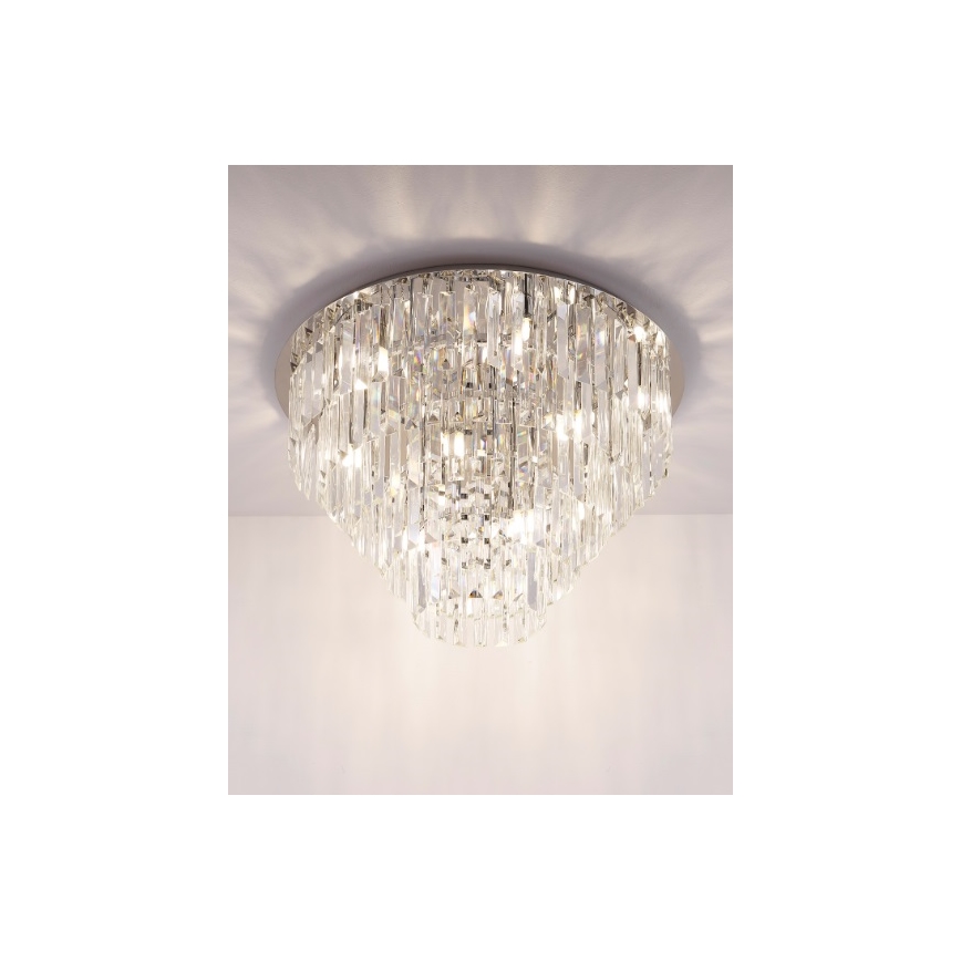 MAXLIGHT C0137 - Ceiling light MONACO 15xG9/40W/230V d. 60 cm shiny chrome