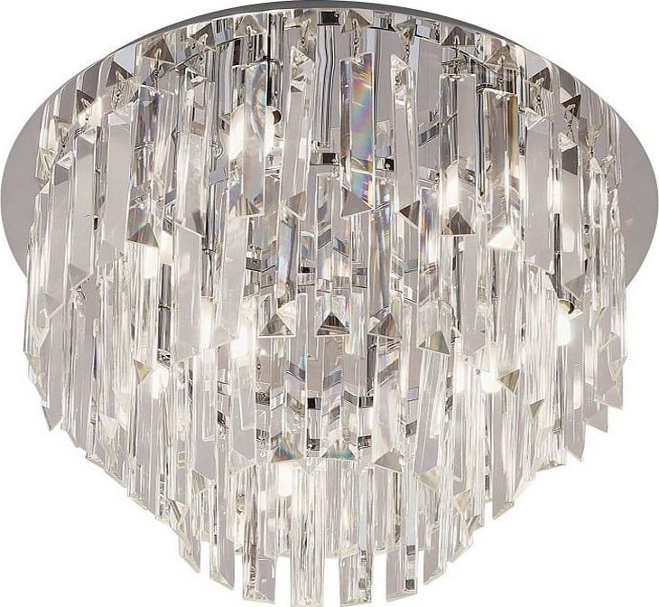 MAXLIGHT C0137 - Ceiling light MONACO 15xG9/40W/230V d. 60 cm shiny chrome