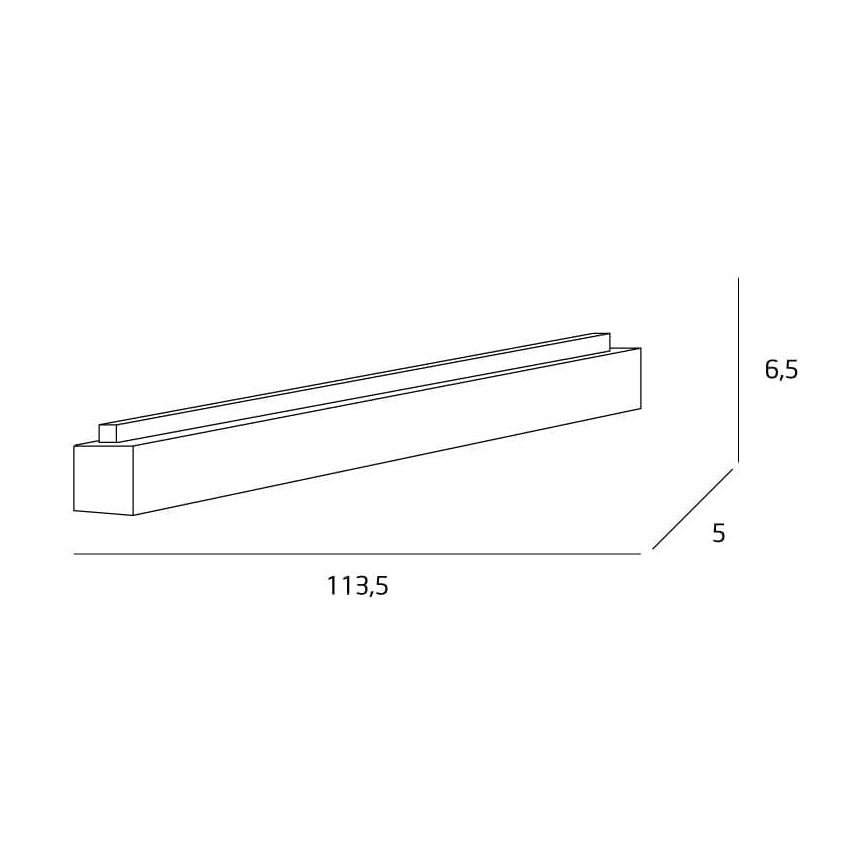 MAXLIGHT C0175D - LED Dimmable ceiling light LINEAR LED/36W/230V 113,5 cm black