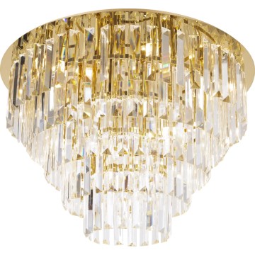 MAXLIGHT C0224 - Ceiling light MONACO 16xG9/40W/230V d. 80 cm gold