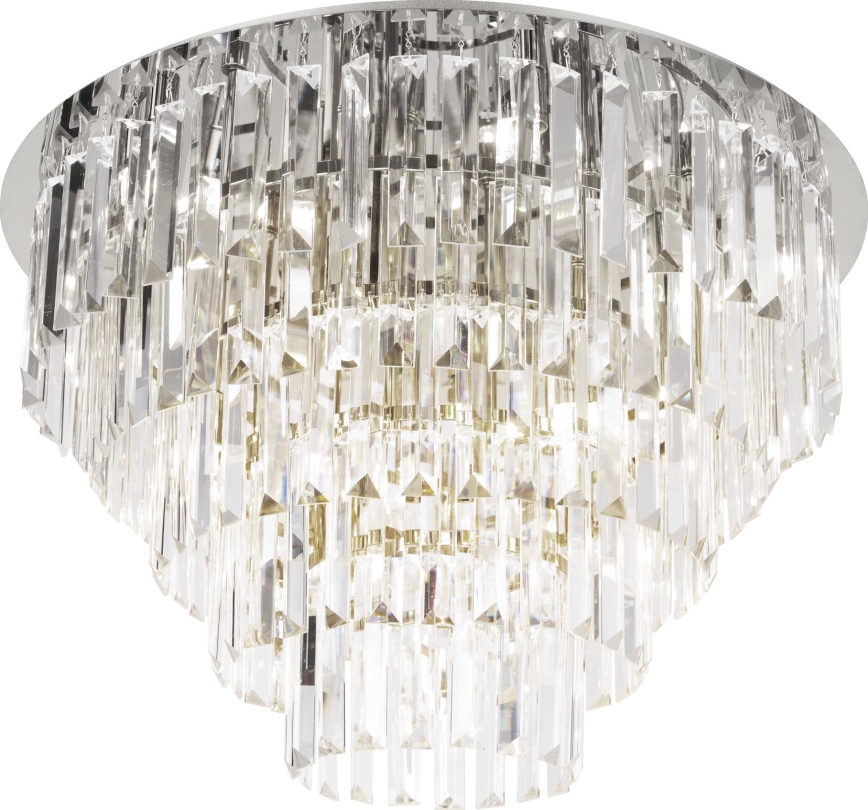 MAXLIGHT C0225 - Ceiling light MONACO 16xG9/40W/230V d. 80 cm shiny chrome