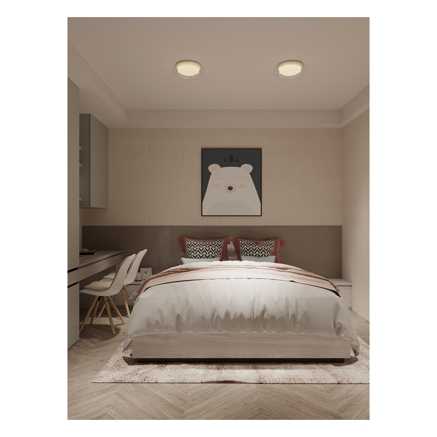 MAXLIGHT C0233 - LED Ceiling light DUO LED/10W/230V d. 34 cm white