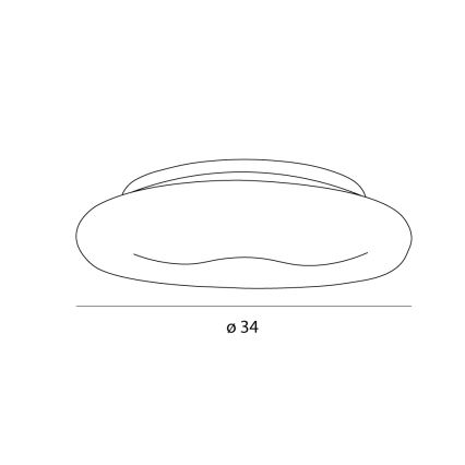 MAXLIGHT C0233 - LED Ceiling light DUO LED/10W/230V d. 34 cm white