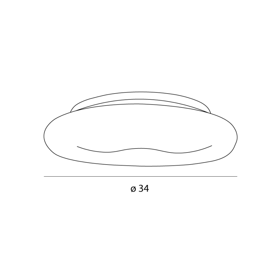 MAXLIGHT C0233 - LED Ceiling light DUO LED/10W/230V d. 34 cm white