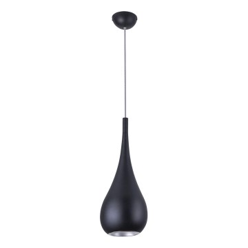 MAXLIGHT P0233 - Chandelier on a string DROP 1xE27/40W/230V d. 20 cm black