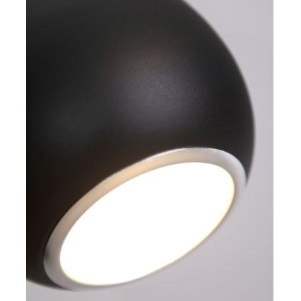 MAXLIGHT P0233 - Chandelier on a string DROP 1xE27/40W/230V d. 20 cm black
