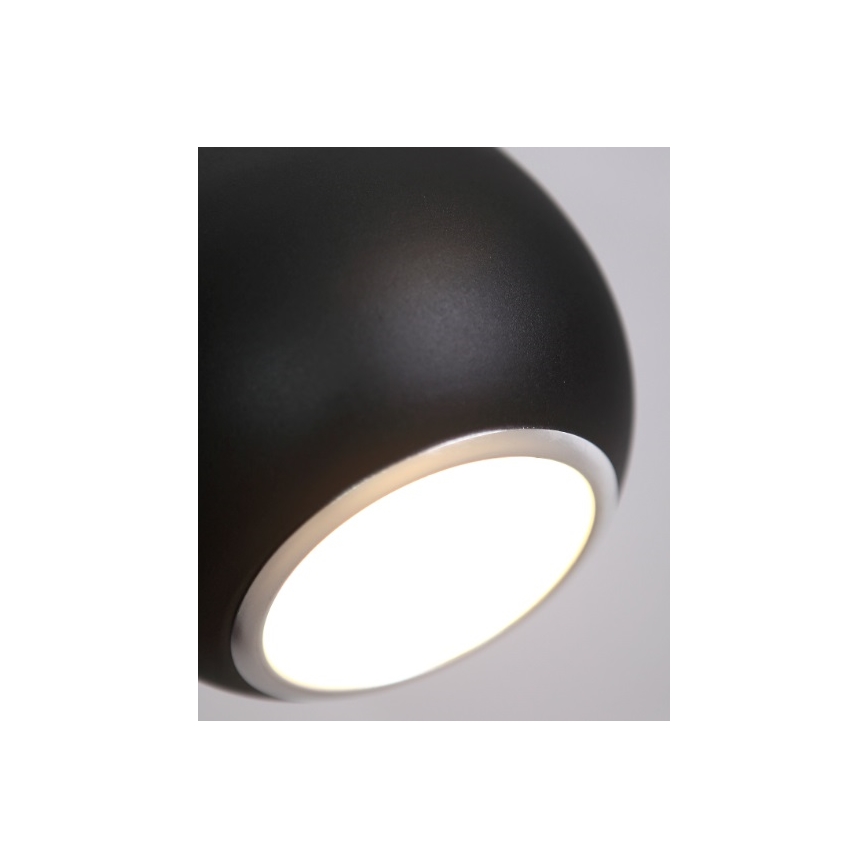 MAXLIGHT P0233 - Chandelier on a string DROP 1xE27/40W/230V d. 20 cm black