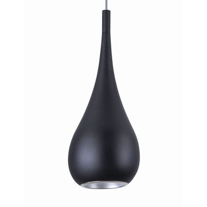 MAXLIGHT P0233 - Chandelier on a string DROP 1xE27/40W/230V d. 20 cm black