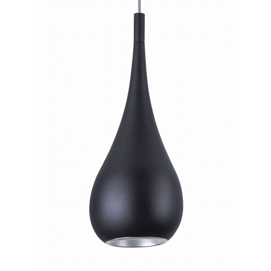 MAXLIGHT P0233 - Chandelier on a string DROP 1xE27/40W/230V d. 20 cm black