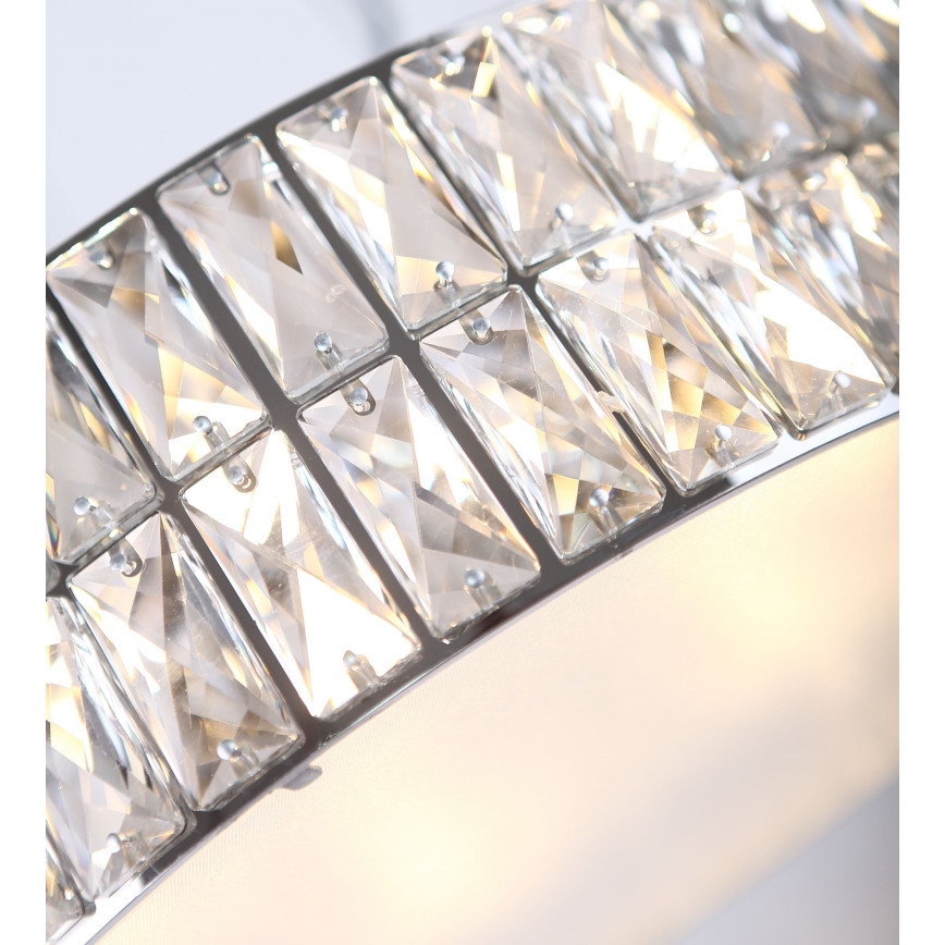 MAXLIGHT P0236 - Chandelier on a string DIAMANTE 5xG9/42W/230V d. 38 cm shiny chrome