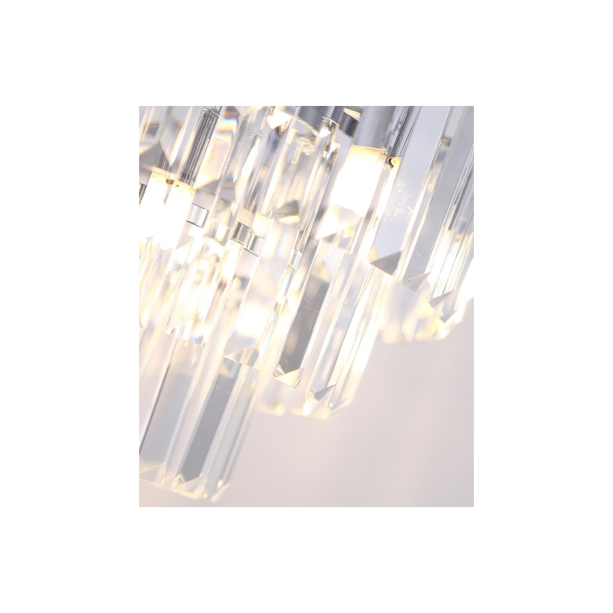 MAXLIGHT P0259 - Chandelier on a string MONACO 9xG9/40W/230V d. 42 cm shiny chrome