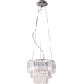 MAXLIGHT P0259 - Chandelier on a string MONACO 9xG9/40W/230V d. 42 cm shiny chrome
