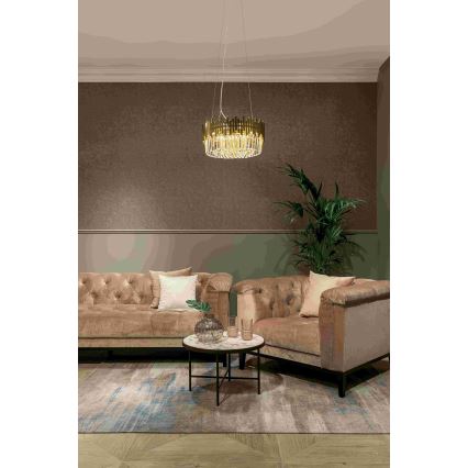 MAXLIGHT P0368 - Chandelier on a string TREND 8xE14/40W/230V d. 45 cm gold