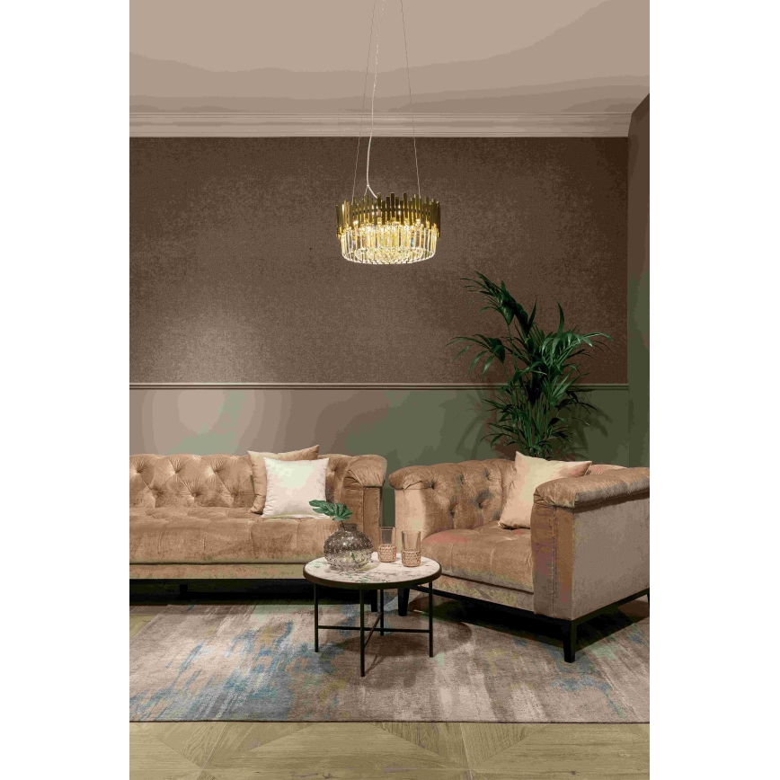 MAXLIGHT P0368 - Chandelier on a string TREND 8xE14/40W/230V d. 45 cm gold