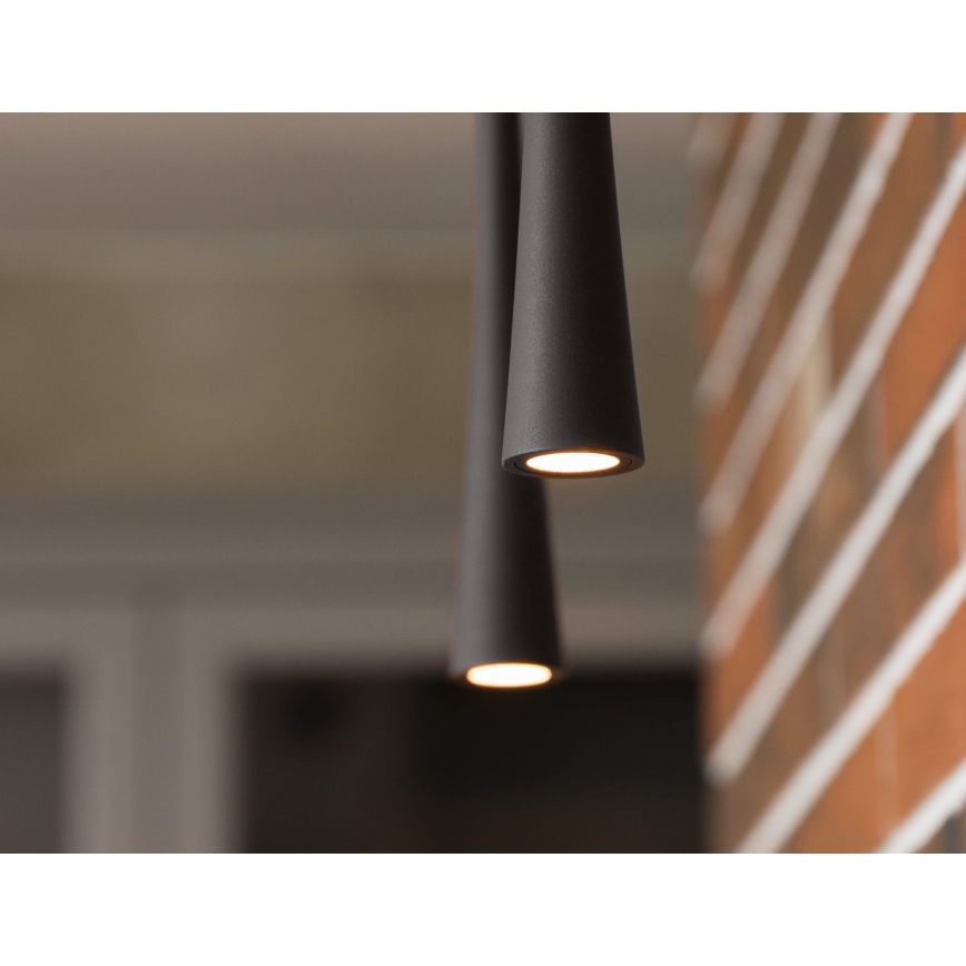 MAXLIGHT P0373 - LED Chandelier on a string COFFEE LED/7W/230V d. 3 cm black