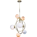 MAXLIGHT P0378 - Chandelier on a pole COSMOS 7xG9/40W/230V gold