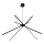 MAXLIGHT P0412 - LED Chandelier on a string SPIDER LED/33W/230V black