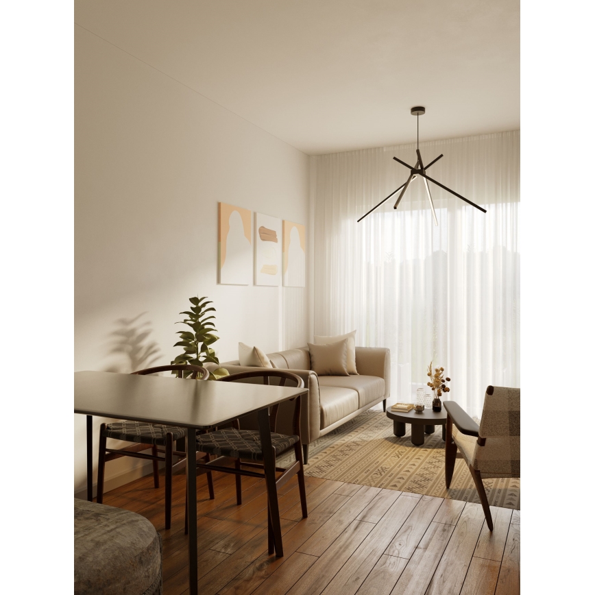 MAXLIGHT P0412 - LED Chandelier on a string SPIDER LED/33W/230V black