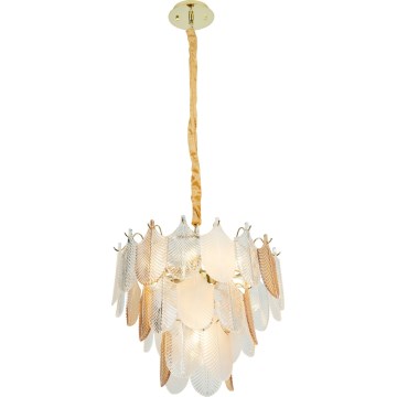 MAXLIGHT P0417 - Chandelier on a chain ARWENA 7xE14/40W/230V d. 50 cm gold