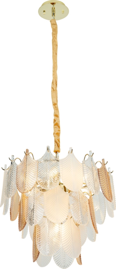 MAXLIGHT P0417 - Chandelier on a chain ARWENA 7xE14/40W/230V d. 50 cm gold