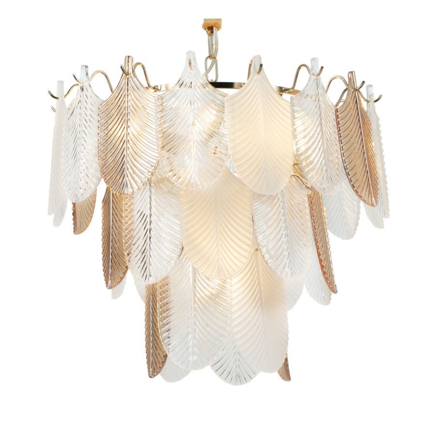 MAXLIGHT P0417 - Chandelier on a chain ARWENA 7xE14/40W/230V d. 50 cm gold