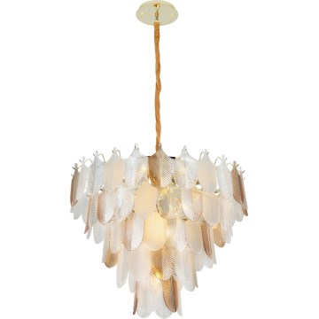 MAXLIGHT P0418 - Chandelier on a chain ARWENA 15xE14/40W/230V d. 80 cm gold