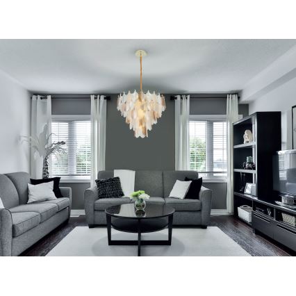 MAXLIGHT P0418 - Chandelier on a chain ARWENA 15xE14/40W/230V d. 80 cm gold