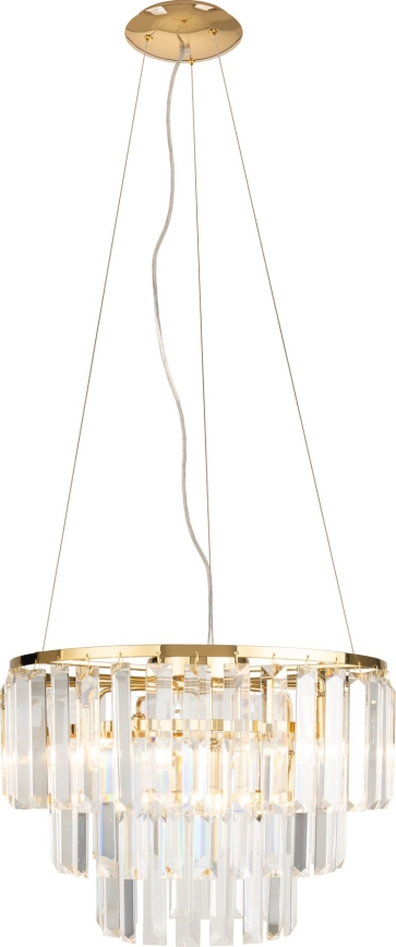 MAXLIGHT P0423 - Chandelier on a string MONACO 9xG9/40W/230V d. 42 cm gold