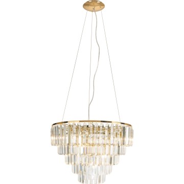 MAXLIGHT P0424 - Chandelier on a string MONACO 15xG9/40W/230V d. 60 cm gold
