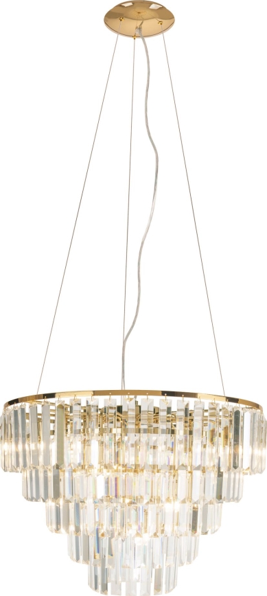 MAXLIGHT P0424 - Chandelier on a string MONACO 15xG9/40W/230V d. 60 cm gold