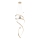 MAXLIGHT P0427D - LED Dimmable chandelier on a string RITZ LED/100W/230V d. 60 cm CRI 90 gold