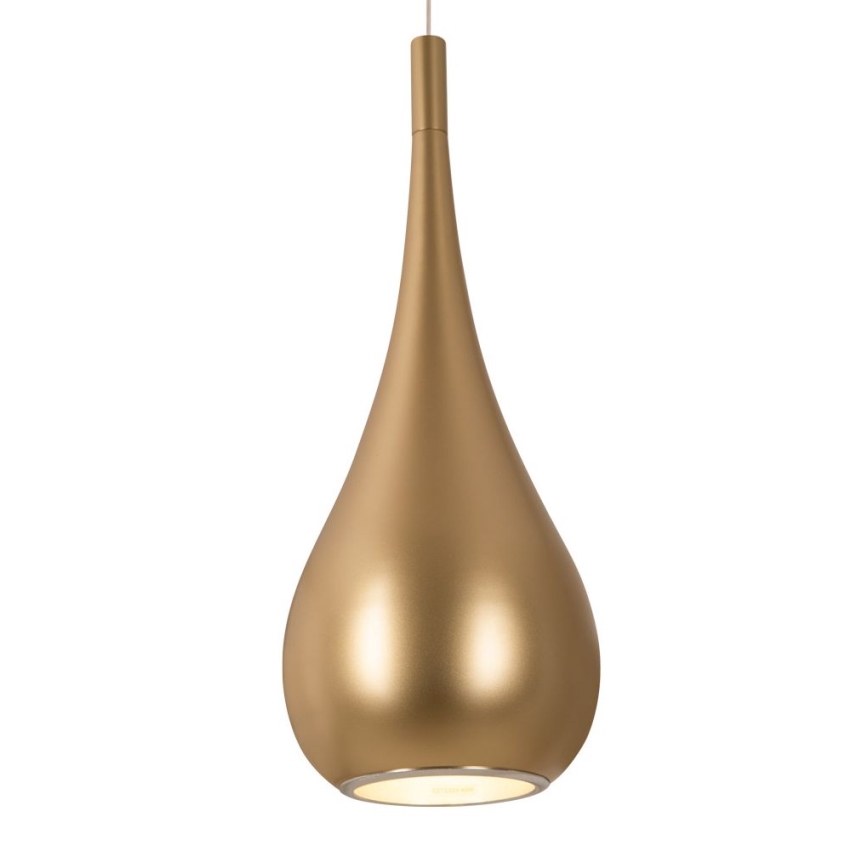 MAXLIGHT P0436 - Chandelier on a string DROP 1xE27/40W/230V d. 20 cm gold