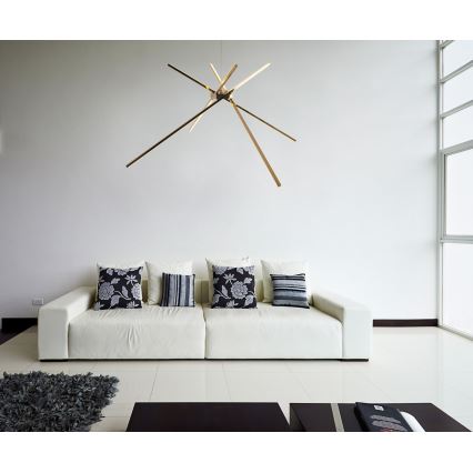 MAXLIGHT P0457 - LED Chandelier on a string SPIDER LED/33W/230V gold